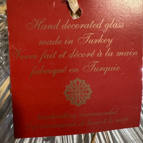 Sunflower Shape Plate Set Glass Glazed Cream Made in Turkey Villa Collection - Picture 6 of 13